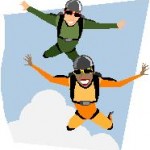 sky diving