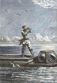 Captain Nemo on the Nautilus