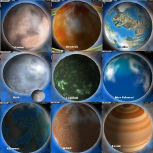 planets of Star Wars